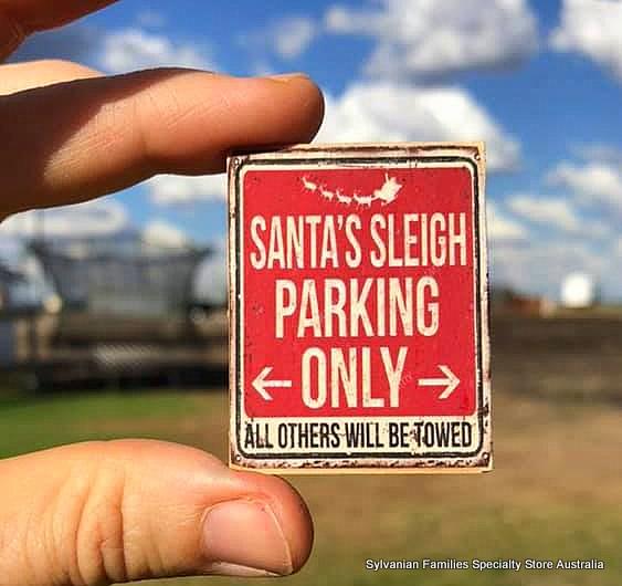 Sign - Sleigh Parking - Miniature