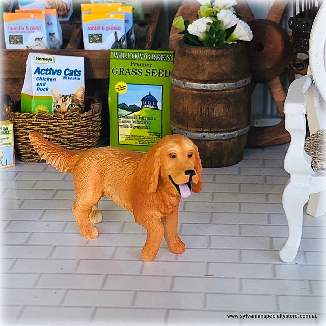Schleich English Cocker Spaniel dollhouse dog