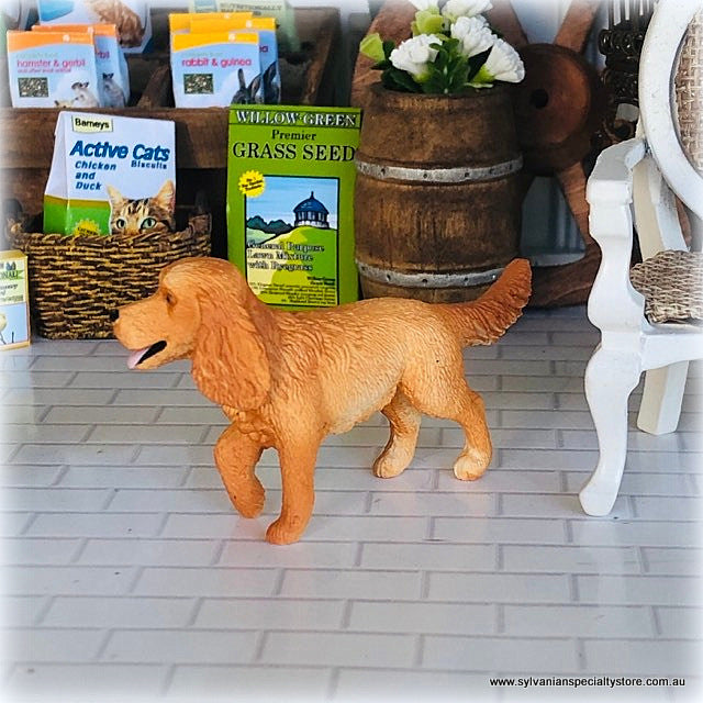 Schleich English Cocker Spaniel dollhouse dog