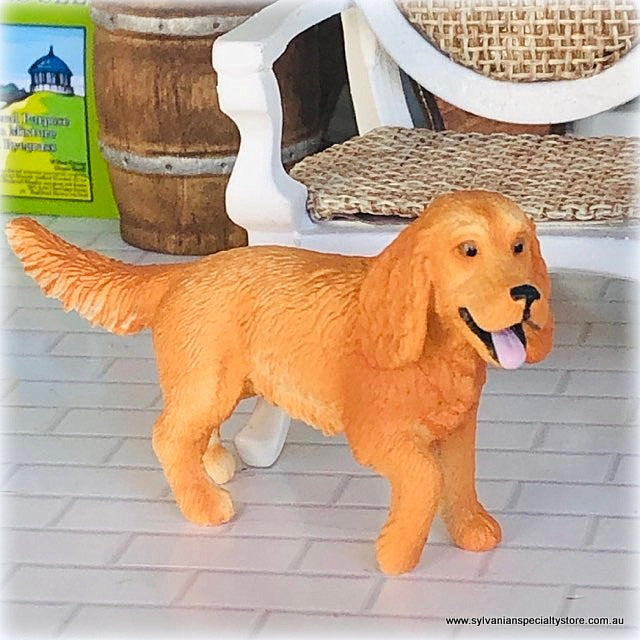 Schleich English Cocker Spaniel dollhouse dog
