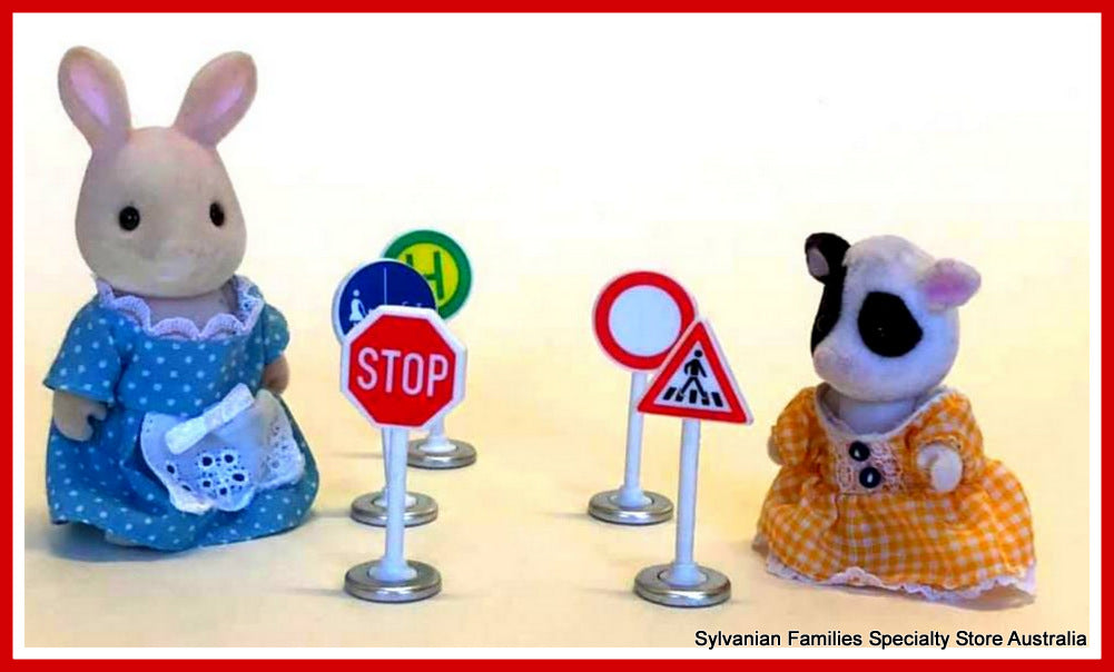 Siku traffic signs stop sign Sylvanian Families