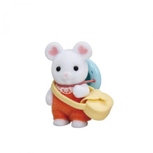 Sylvanian Families Marshmallow Baby with hat and satchel