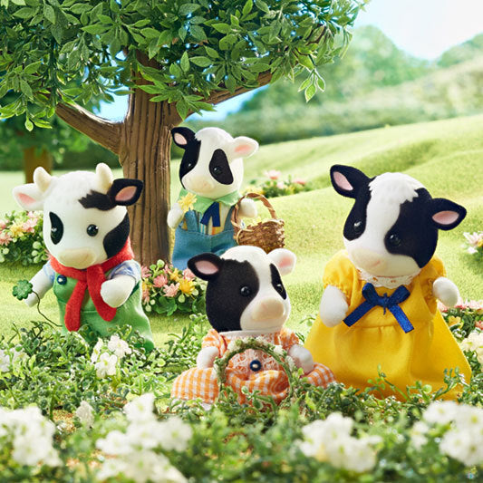 Sylvanian Families Friesian Cow Family