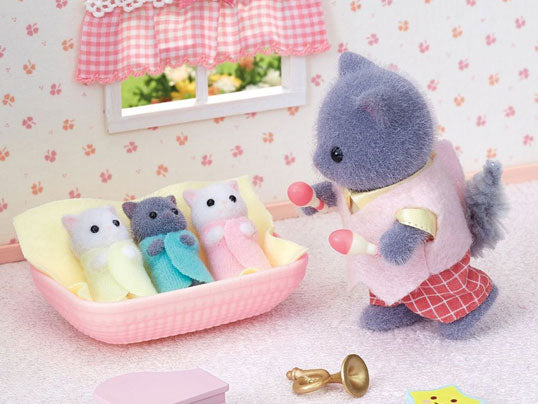 Sylvanian Families Persian cat triplets