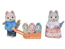 Sylvanian Families Husky Family of 5 with sled