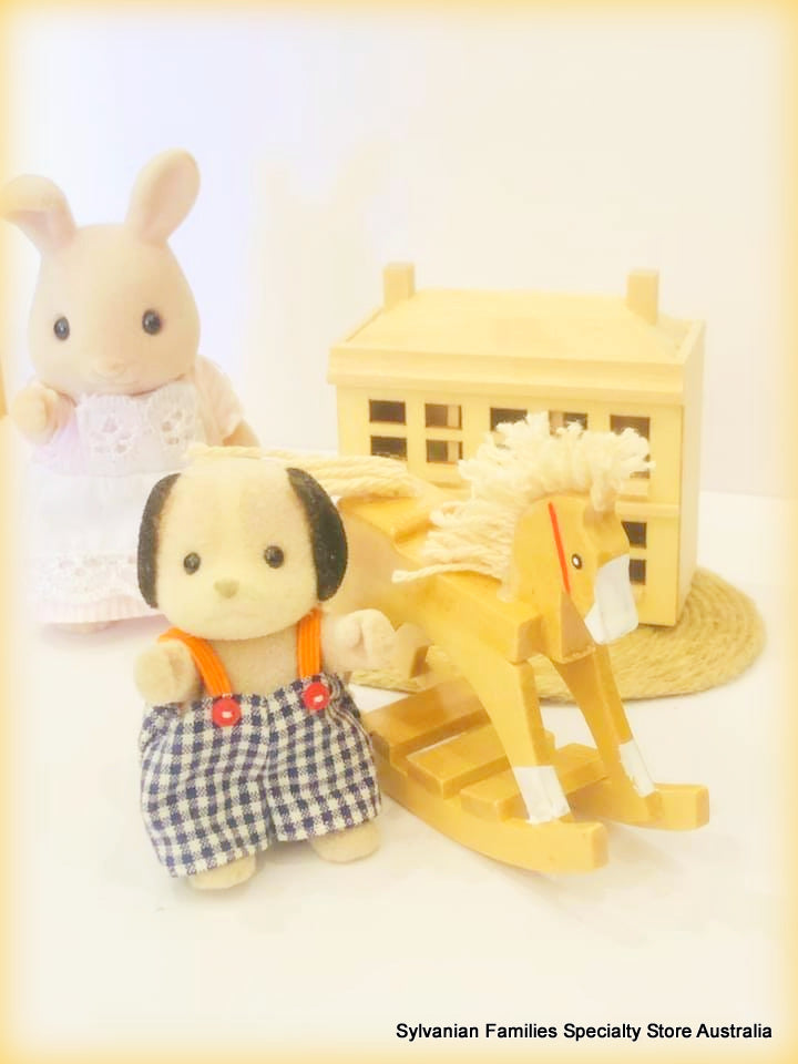 Sylvanian FAmilies and rocking horse wooden