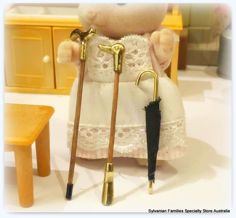 Sylvanian Families walking stick brass