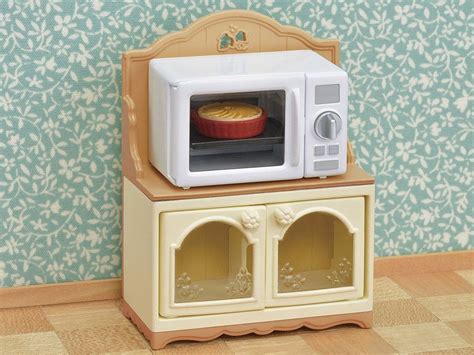 Sylvanian Families Kitchen Cupboard with microwave
