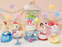 Sylvanian Families Party Time Playset with Tuxedo Cat Figure