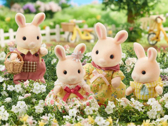 Sylvanian FAmilies Garden Rabbit Family limited edition