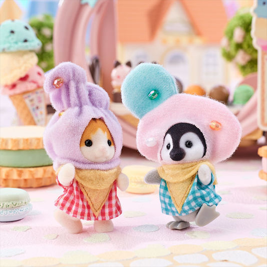 Sylvanian Families Baby Duo Icecream Sundaes - Limited edition costume set