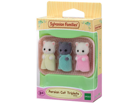 Sylvanian Families Persian Cat Triplets in crib (3 figures)
