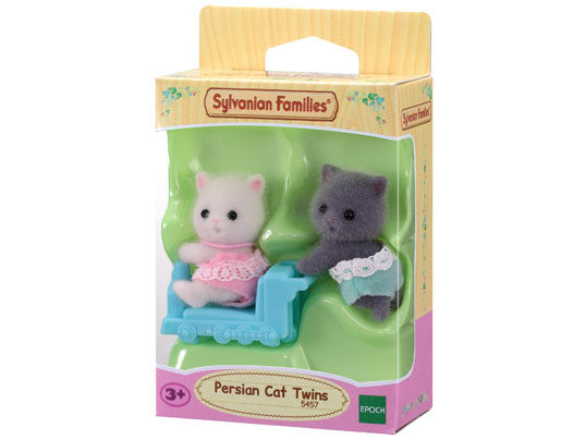 Sylvanian Families Persian Cat Twin babies on train