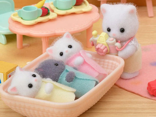 Sylvanian Families Persian cat triplets