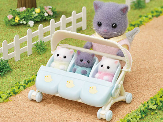 Sylvanian Families Stroller for triplets