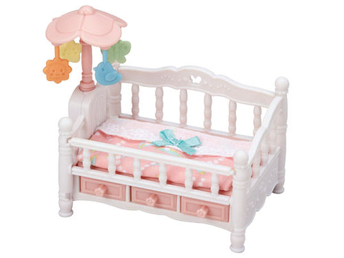 Sylvanian FAmilies Baby Crib with mobile