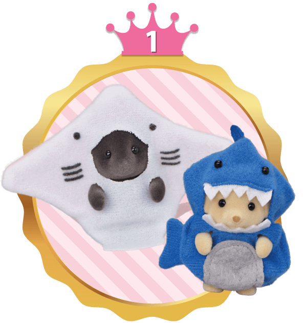 Sylvanian Familes Undersea Friends Duo Baby Shark and Stingray