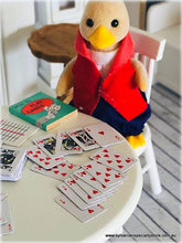 Sylvanian Families Duck playing cards miniature