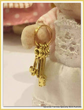 Dollshouse miniature brass keys Sylvanian Families