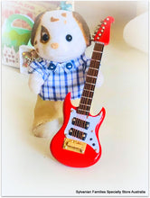 Sylvanian Families Music with red washburn guitar