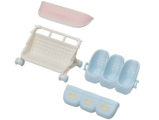 Sylvanian Families Stroller for Triplets