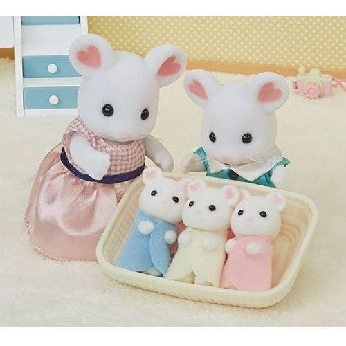Sylvanian Families Marshmallow Mice triplets