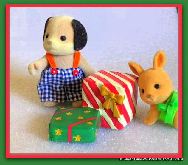 Miniature gifts for Sylvanian Families Christmas presents
