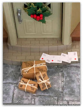 Dollshouse miniature 3 parcels wrapped envelopes