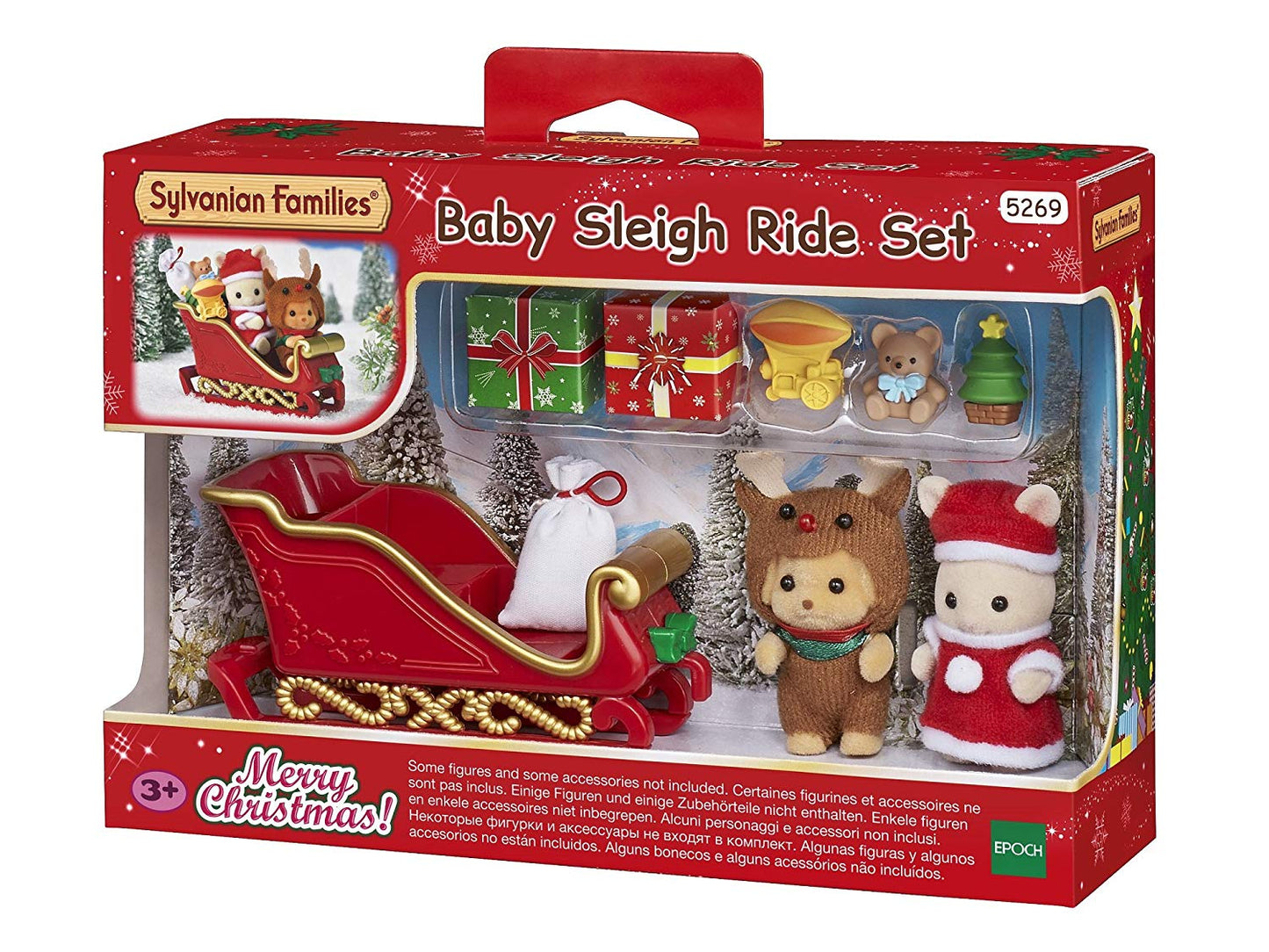 Sylvanian Families Baby Sleigh Ride Set Australia Christmas set