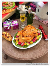Christmas miniature turkey dollshouse size Christmas feast