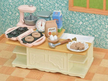 Sylvanian Families Kitchen Island set white kitchen furniture