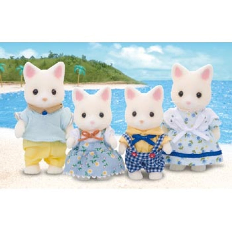 Sylvanian Families Silk Cat White cats Family SF 4175