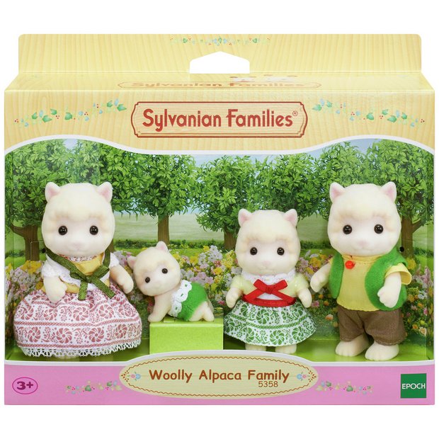 Sylvanian Famlies Woolly Alpaca Family new in