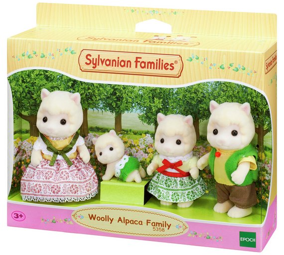 Sylvanian Famlies Woolly Alpaca Family new in