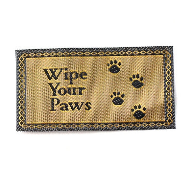 Dollshouse miniature wipe your paws
