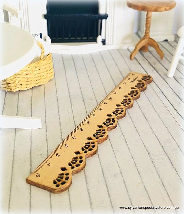 Kawaii wooden lace ruler vintage style pretty