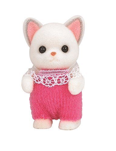 Sylvanian Families Chihuahua baby girl in pink romper suit