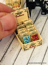 Dollhouse miniature button display box