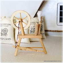 Dollhouse miniture Spinning Wheel