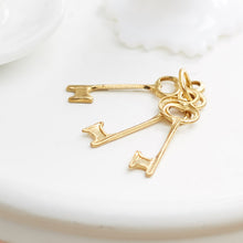 Dollshouse miniature brass keys Sylvanian Families