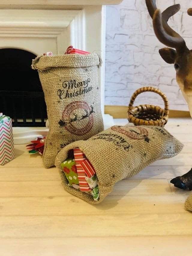 Christmas Sack - Full of gifts - Miniature