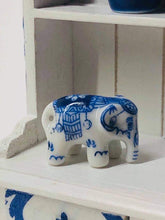 Blue and White Elephant ornament - Miniature