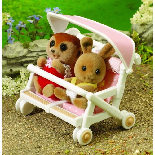 Sylvanian Families Double Pushchair for the Sylvanian Families twins