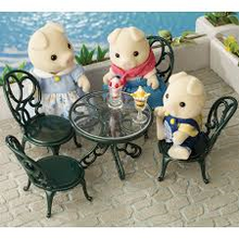 Sylvanian Families Ornate Garden Table and Chairs - Brand New